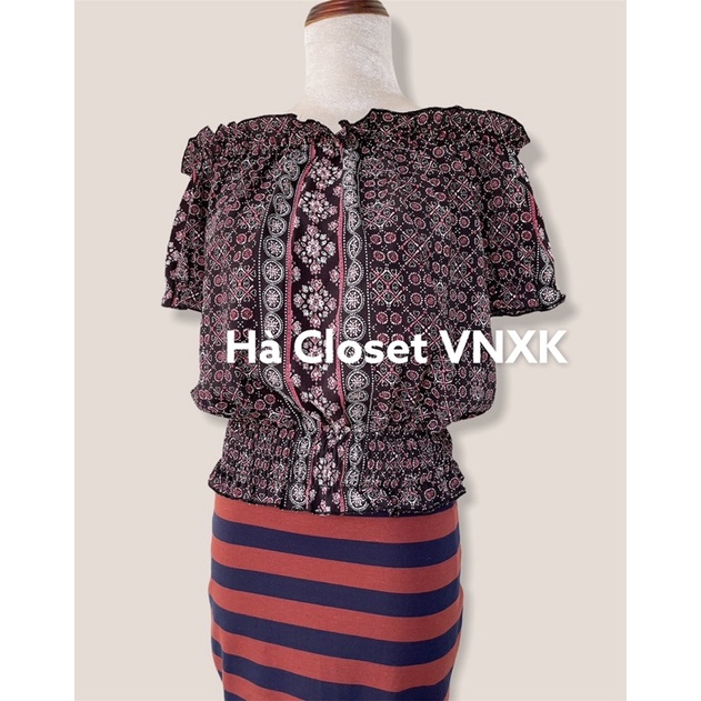 Sale-Áo Voan Peplum Xuất Dư