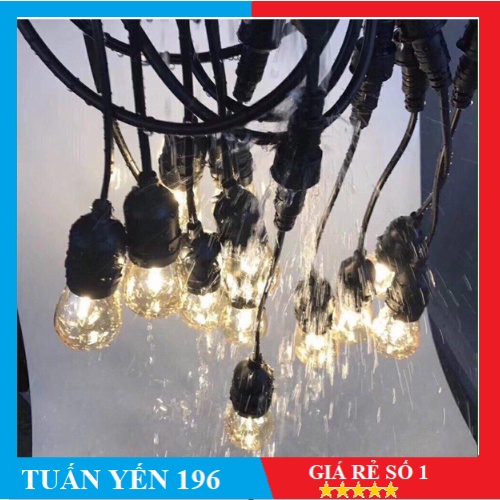 ✨FREESHIP✨ Bộ đuôi đèn liên dây 10m 20 đuôi E27 trang trí ngoài trời
