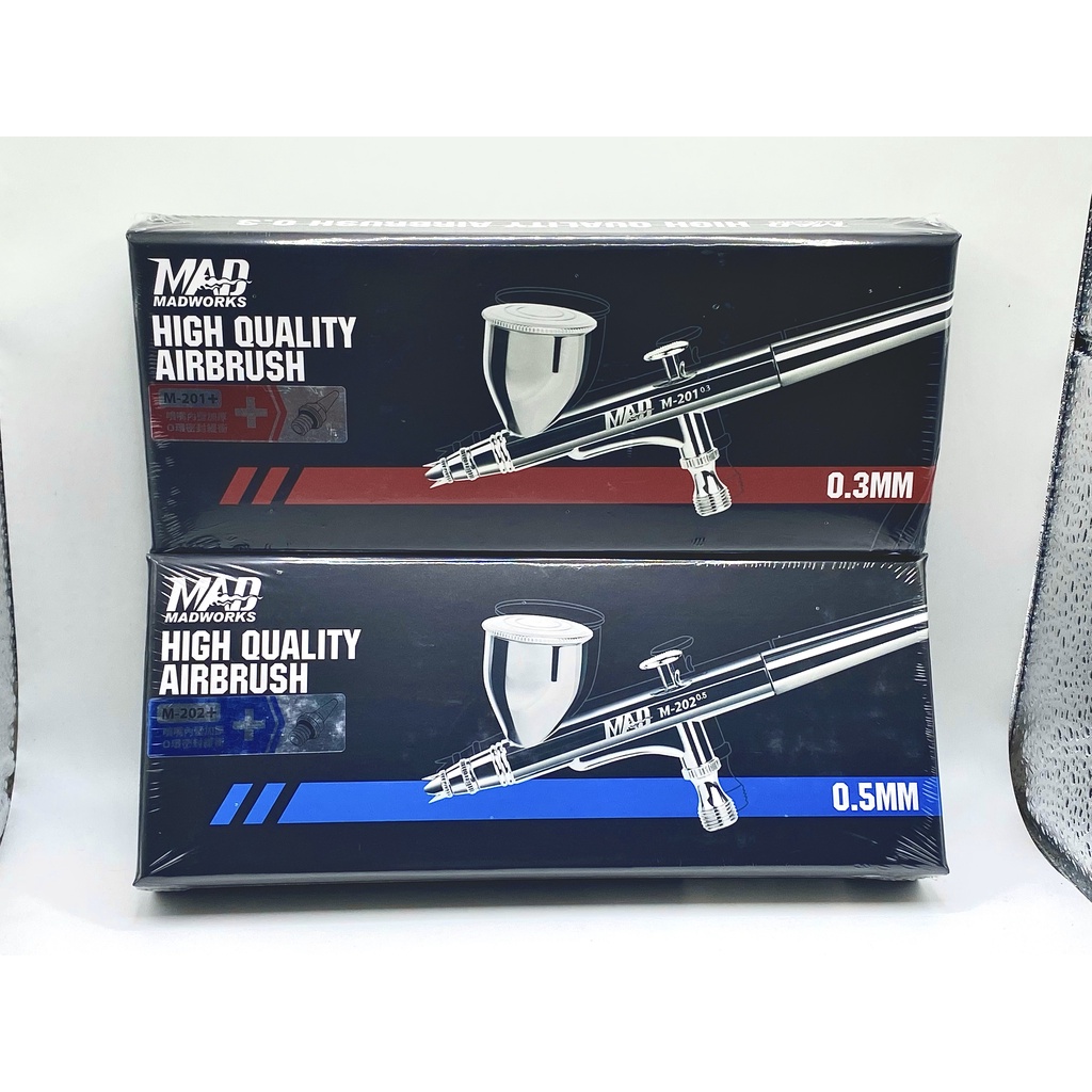 Airbrush Madworks phun sơn cao cấp, linh kiện. 0.3mm/0.5mm - bút sơn mô hình