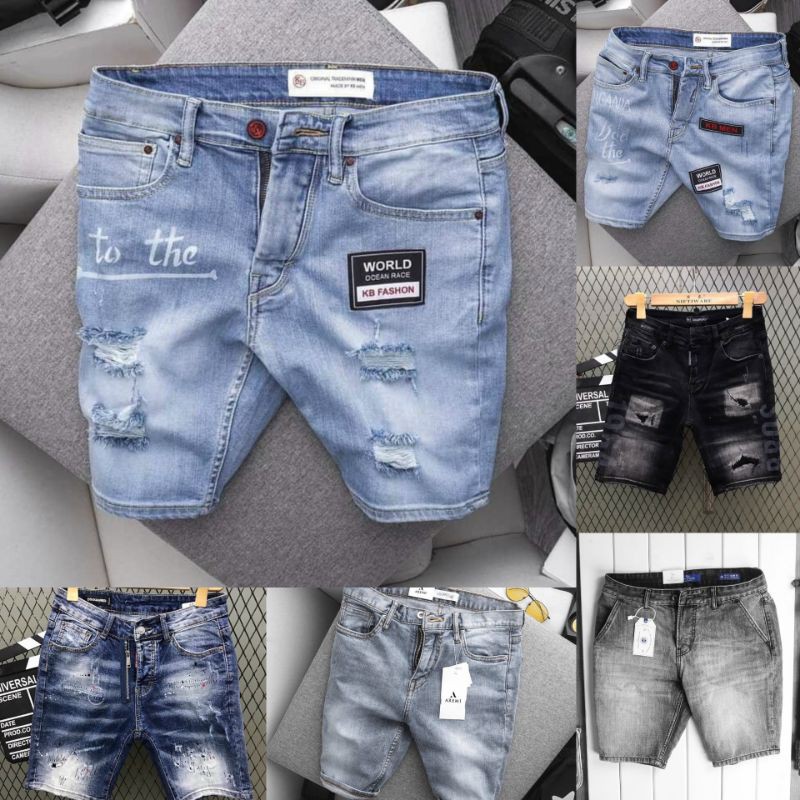 Quần Short Jean Hàn Quốc Nhiều Mẫu Co Giãn Chất Cao Cấp