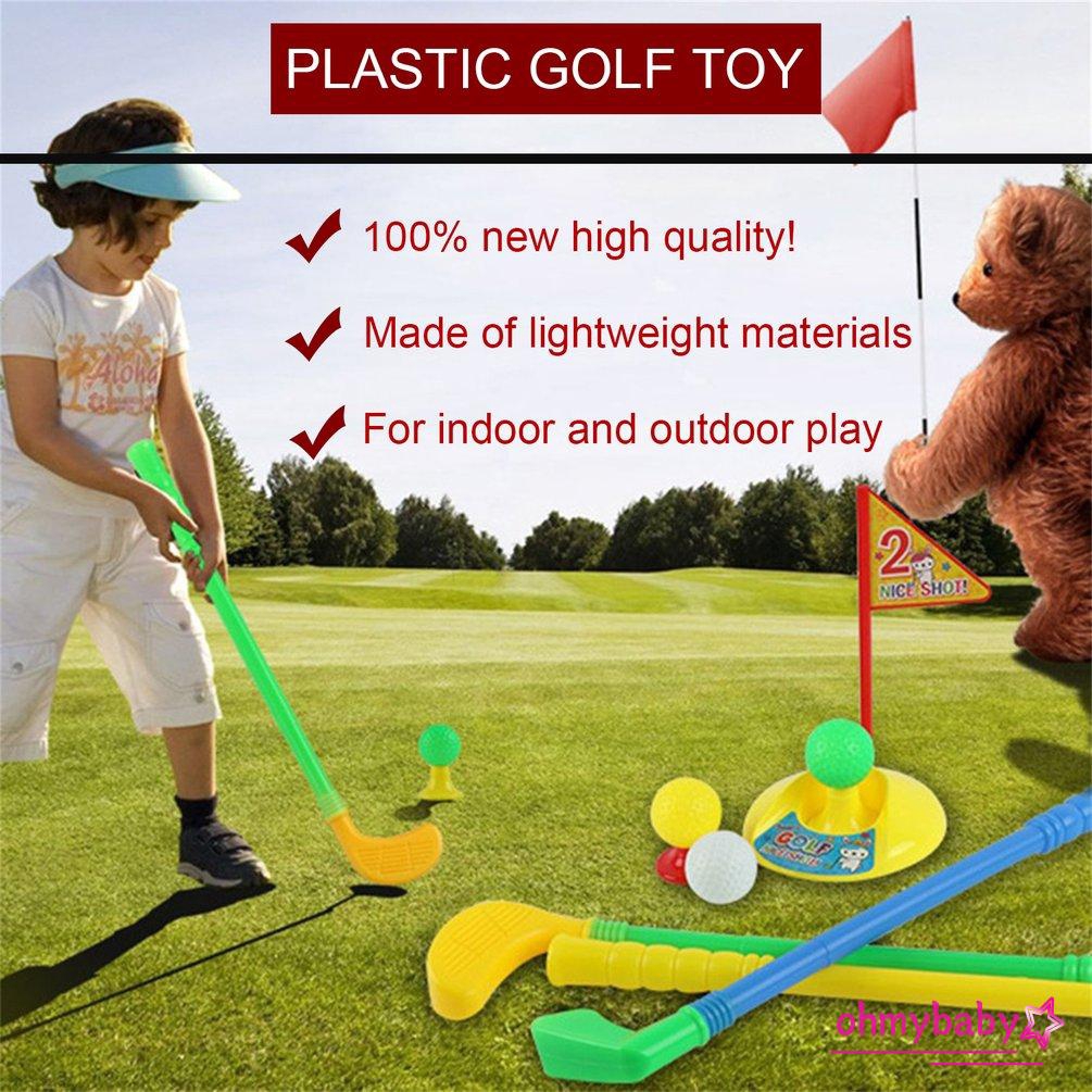 1 Bộ Đồ Chơi Đánh Golf Bằng Nhựa Nhiều Màu Cho Trẻ Em