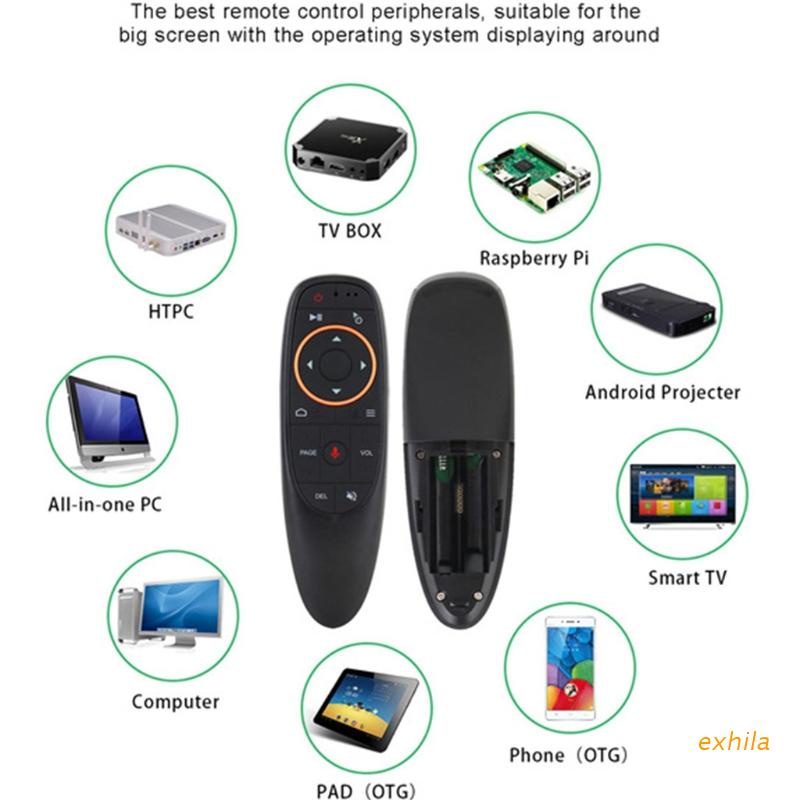 Điều khiển từ xa chuột bay bằng giọng nói ir exhila G10s G10s Pro dành cho TV Box PC Android