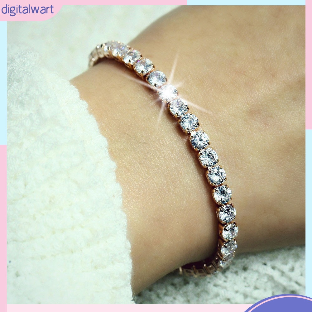 Vòng Đeo Tay Đính Đá Phong Cách Sang Trọng Thanh Lịch Dành Cho Nữ