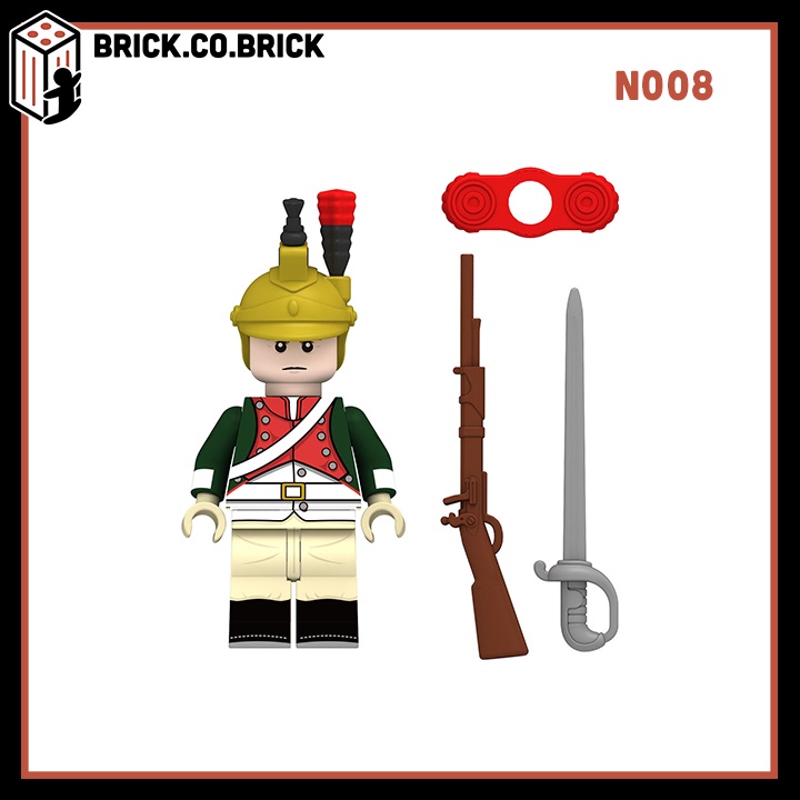 Lính Pháp Đồ chơi Lắp ráp Military Army Minifigure French Soldier Mô hình Quân Sự N004