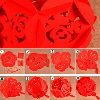 Lồng đèn đỏ trang trí tết 3d đẹp mắt