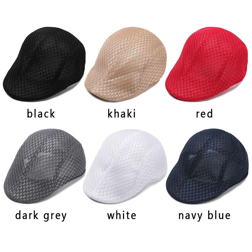 Mũ Beret Phối Lưới Thoáng Khí Thời Trang Mùa Hè