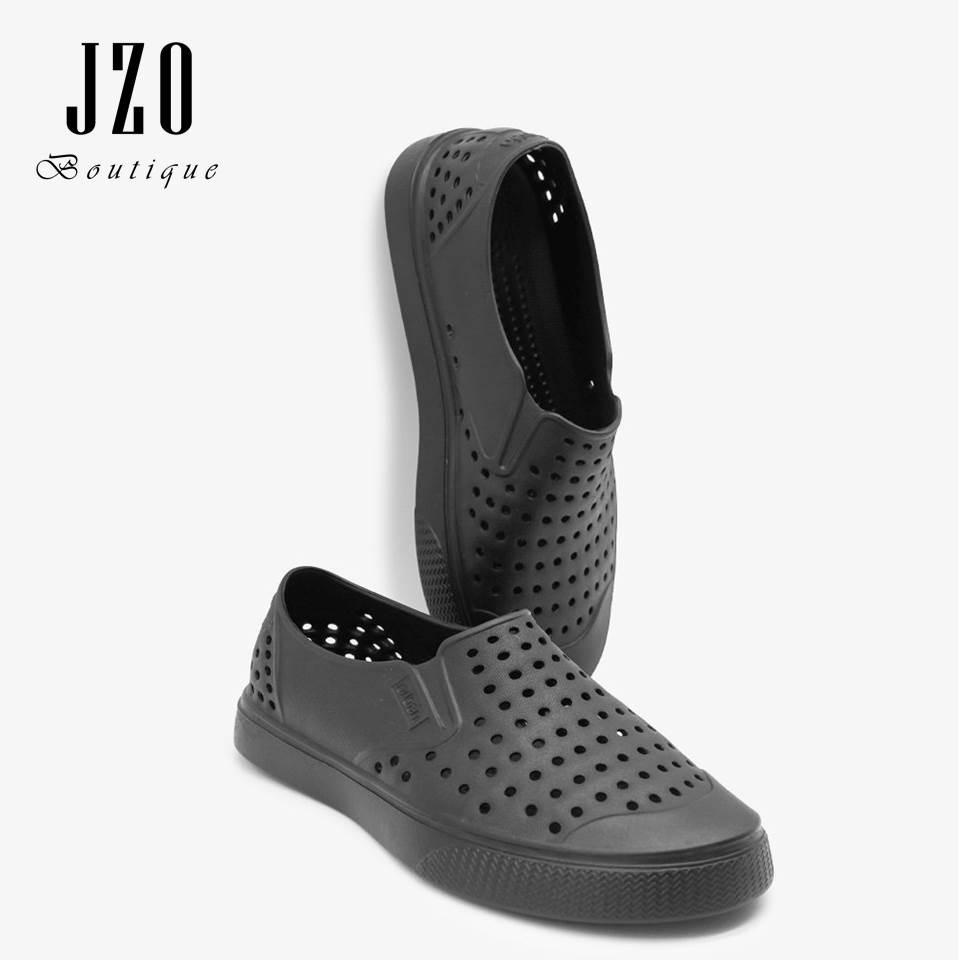 [Chính hãng - Phom nhỏ] Giày nhựa URBAN nam nữ đi mưa đi biển D2201 - Đen trơn