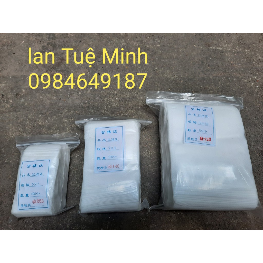 100 Túi lọc đựng phân kích cỡ 7cm x 5cm