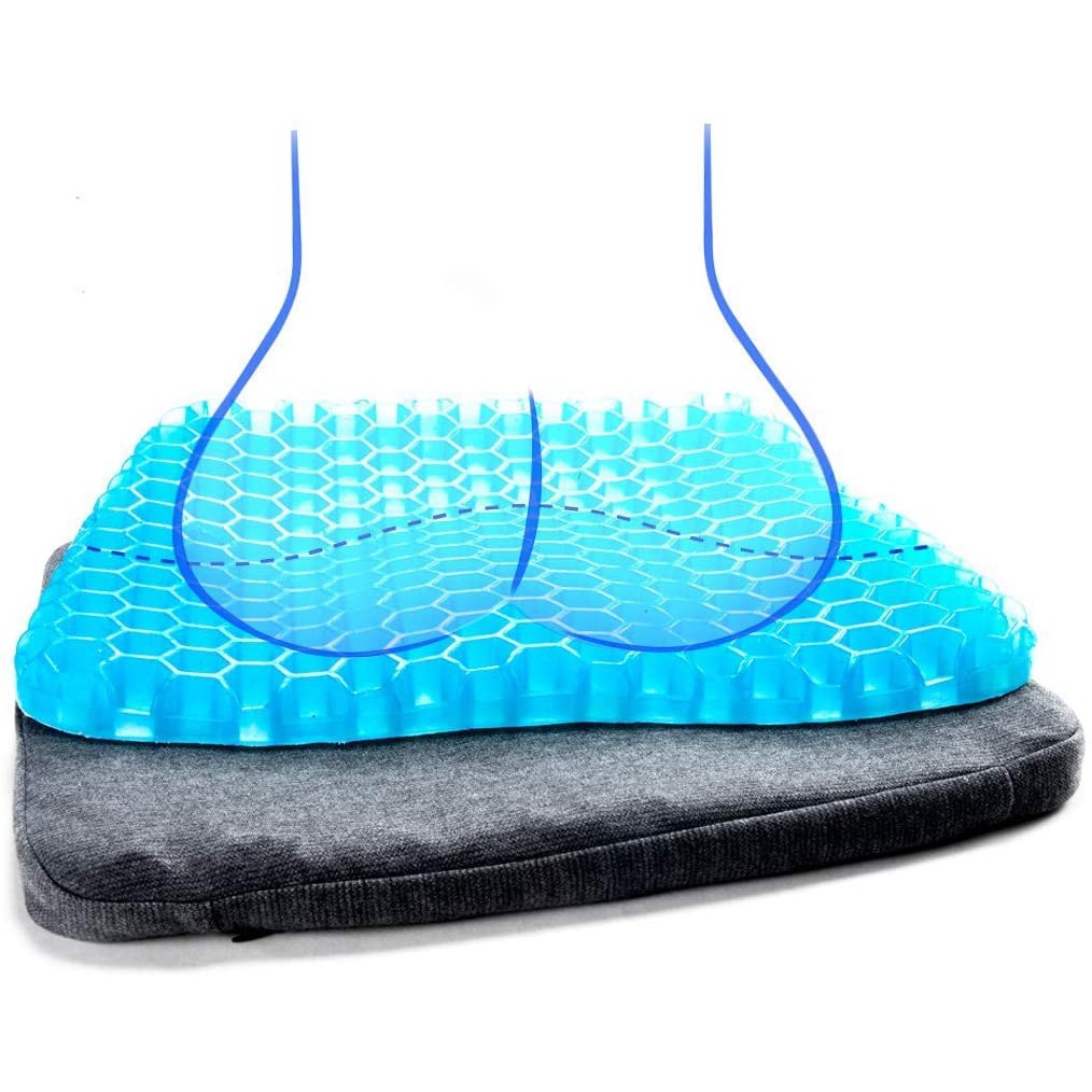 Tấm đệm ngồi bằng silicon thoáng khí giảm đau mệt mỏi cho ghế ngồi văn phòng