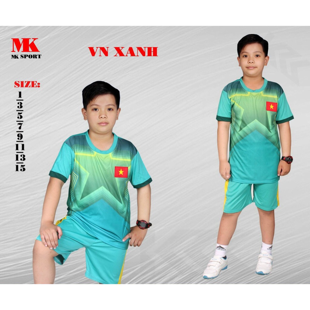 Đội tuyển Việt Nam mới Trẻ em,Người lớn.Bộ đá bóng,đá banh 2020 có size đại XXL.2XL