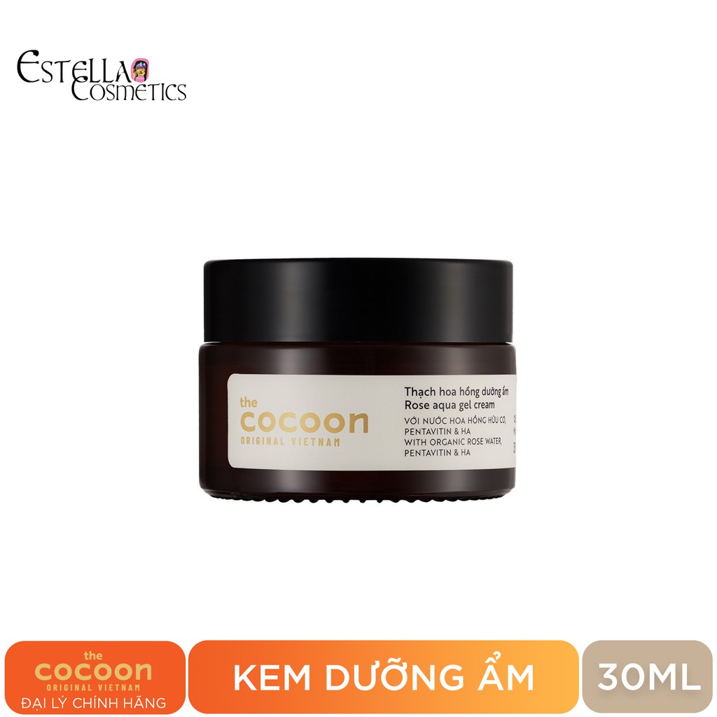 Kem Dưỡng Ẩm Dạng Thạch Từ Hoa Hồng Cocoon Rose Aqua Gel Cream 30ml