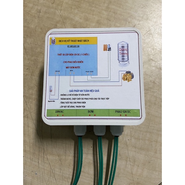 Phao điện 12v cho téc nước