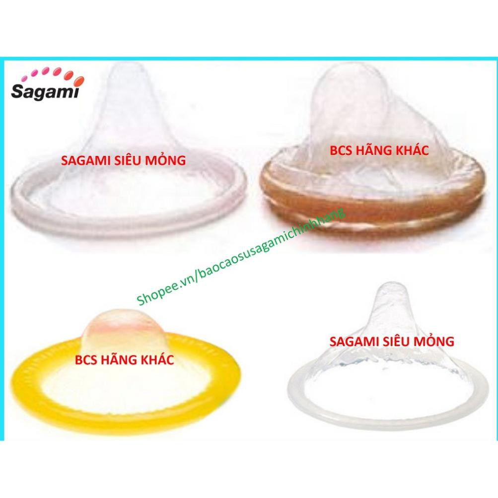 [BAO CAO SU SAGAMI] COMBO 02 hộp Bao cao su Sagami siêu mỏng ORIGINAL 0.02mm và SAGAMI ORIGINAL QUICK 0.02mm