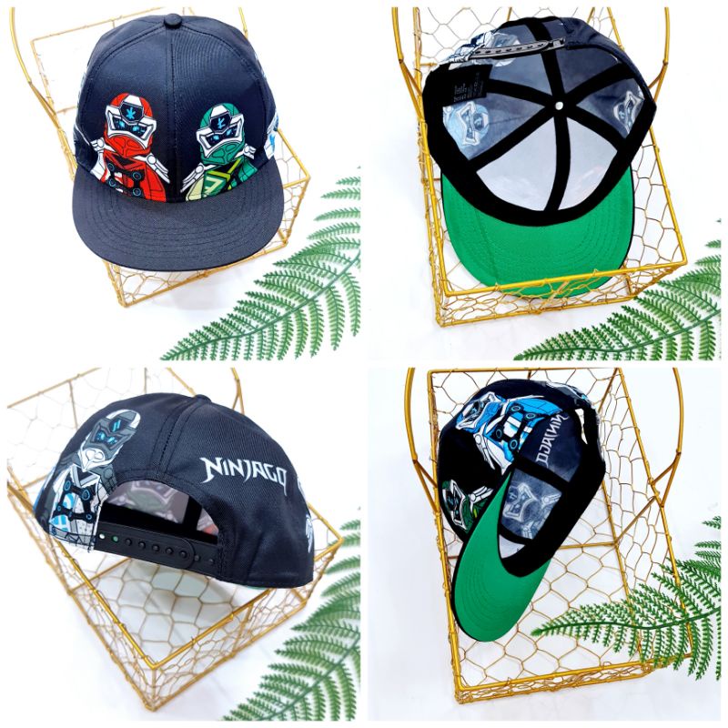 Mũ lưỡi trai Hiphop H.&.M xuất dư - Nón Snap Ninjago cho bé trai 3 đến 10 tuổi