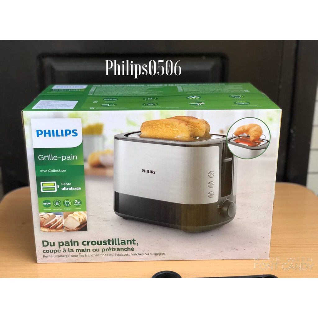 Máy nướng bánh Sandwich Philips HD2637-Hàng Nhập Khẩu