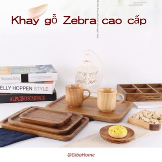 KHAY GỖ DECOR CHỮ NHẬT GỖ ZEBRA