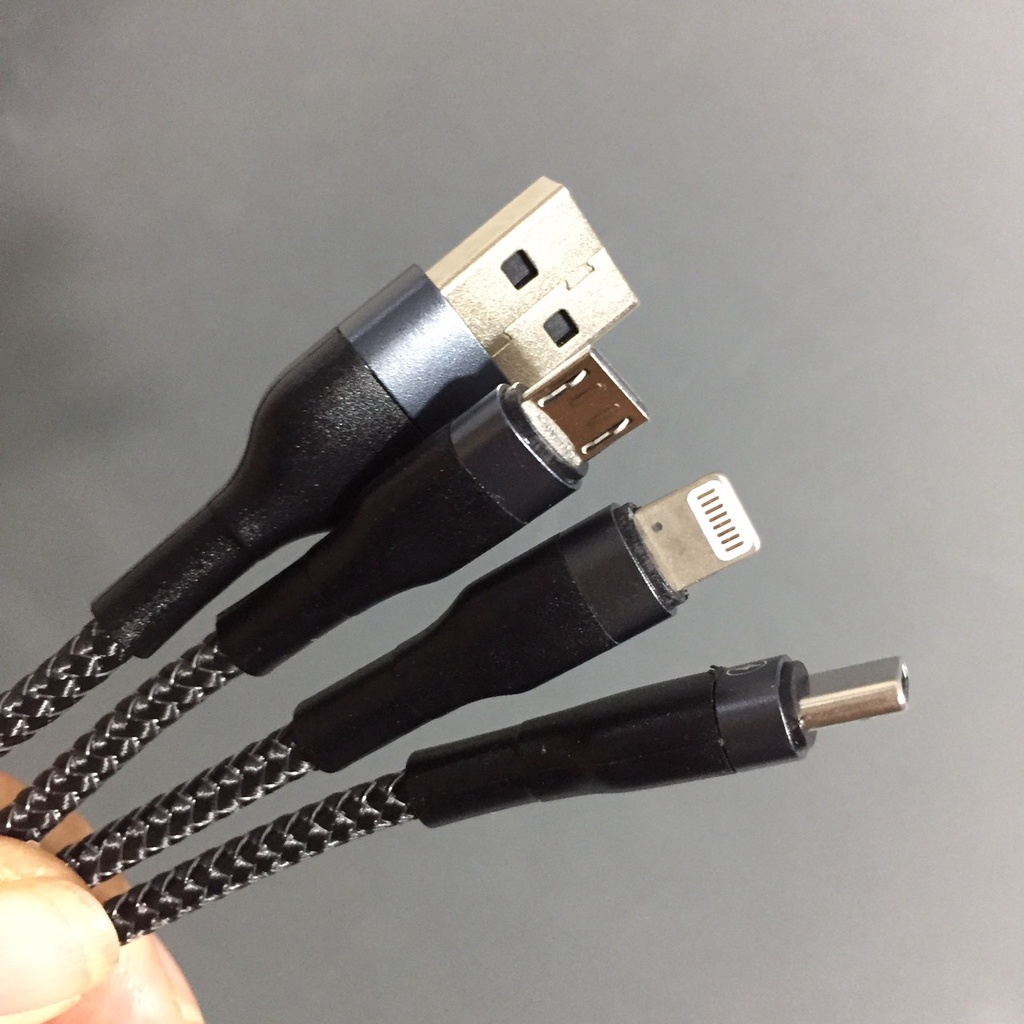 Cáp sạc 3 đầu tổng output 3A Remax Sury 2 RC-070th (1.2m)