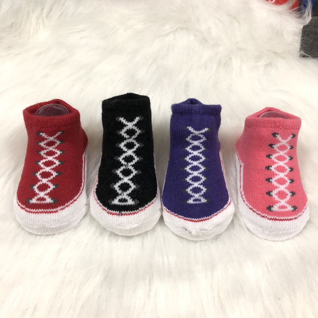Tất len sơ sinh giả giày cho bé trai/bé gái từ 0-2m