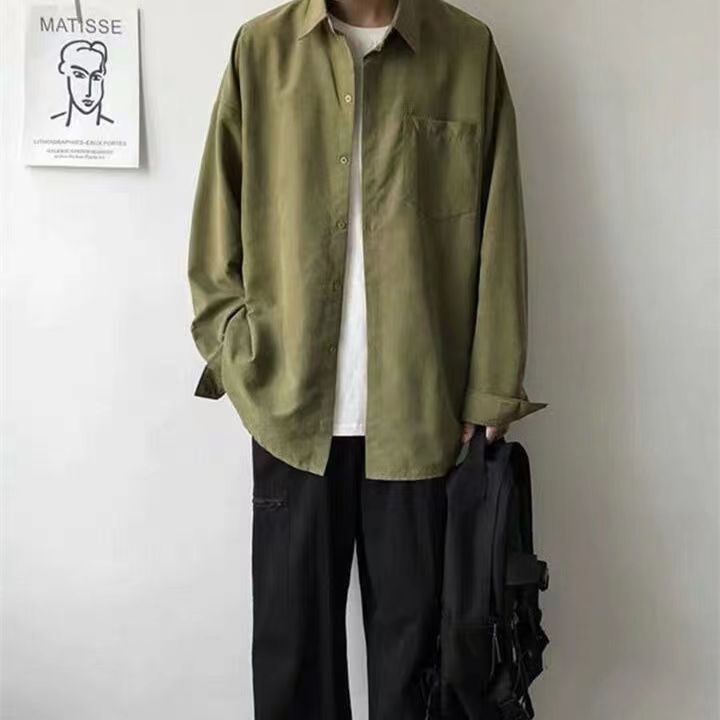 Áo sơ mi nam dài tay áo kiểu Trơn dáng áo sơ mi nữ rộng kiểu sơ mi nữ form rộng Hàn Quốc áo phong rộng nam thời trang áo sơ mi nam trắng hoạ tiết áo flannel