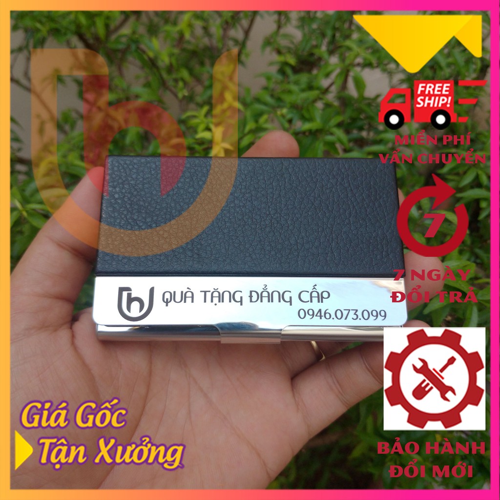Ví đựng thẻ ATM, name card, card visit cao cấp bằng thép không rỉ khắc theo yêu cầu