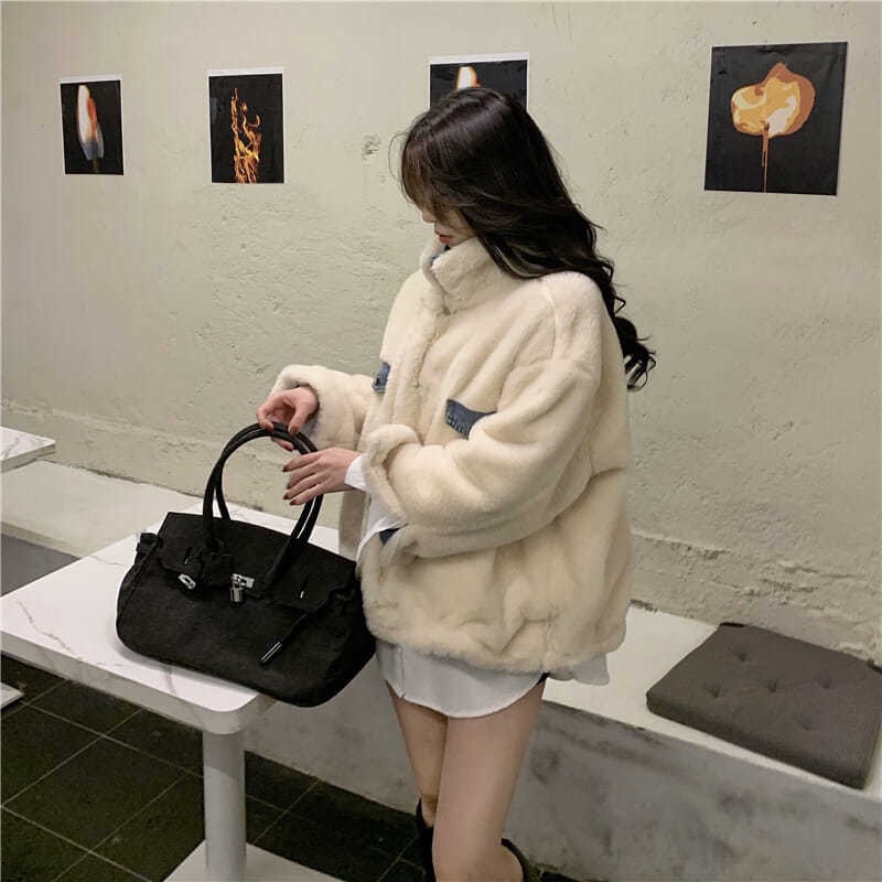 Áo Khoác Bò Jeans Lót Lông