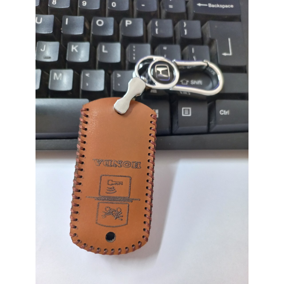 Bao da chìa khóa smartkey xe máy Lead, Air Blade, Vision, Vario, Click