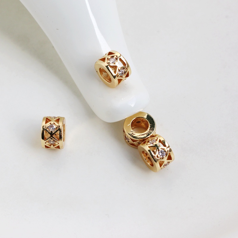 Bộ Hạt Đính Đá Zircon Hình Vuông 14K Nhiều Màu Sắc Làm Đồ Thủ Công diy