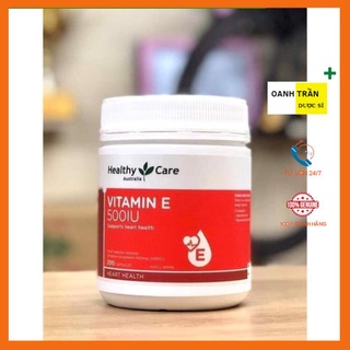 Viên uống Vitamin E Healthy Care 500IU chính hãng Úc mẫu mới nhất 2023