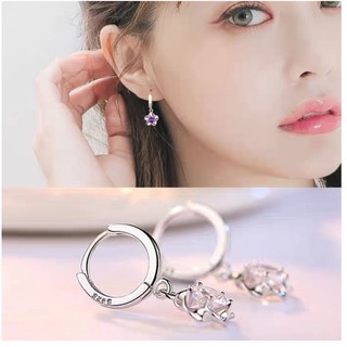 Bông Tai Hoa  Mận  Tòn Ten Hạt To Phong Cách Hàn BTHOAMAN12