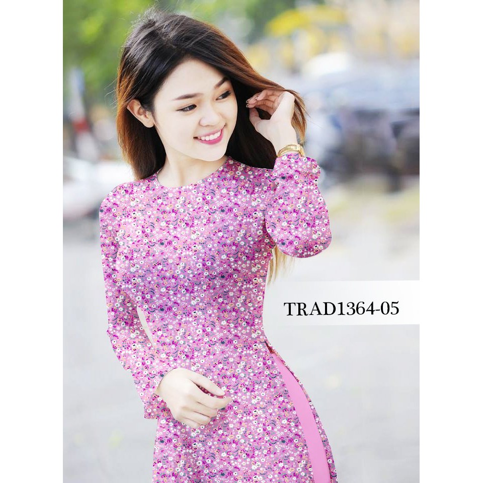 VẢI ÁO DÀI TẰM Ý-HỌA TIẾT HOA SIÊU NHÍ-SIÊU DỄ THƯƠNG