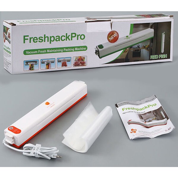 Máy hút chân không thực phẩm Fresh Pack Pro mini kèm 10 túi nillon hút chân không chuyên dụng