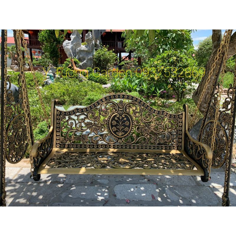 Xích đu sân vườn(nhôm đúc nghệ thuật cao cấp