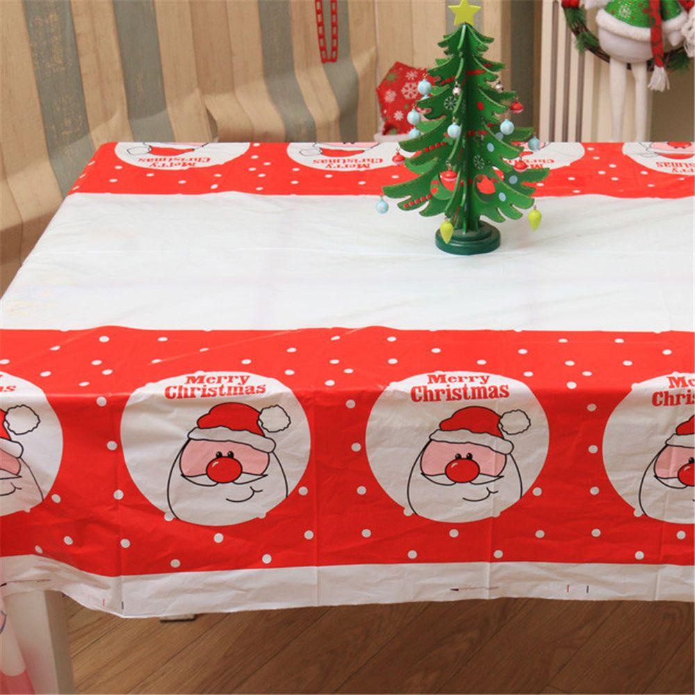Khăn Trải Bàn Họa Tiết Người Tuyết Giáng Sinh 110 * 180cm