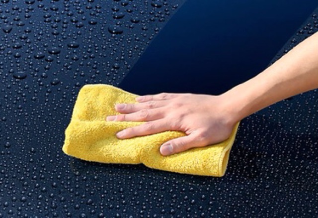 Khăn lau xe microfiber 35x75cm thấm hút nước tốt mau khô