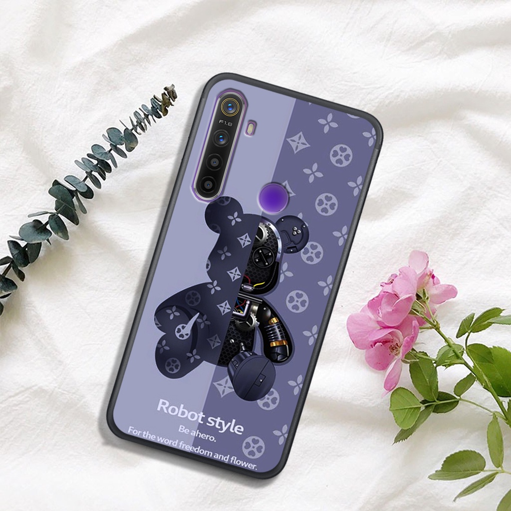 [HOT]ỐP OPPO REALME 3 - REALME 3 PRO - REALME 5 - REALME 5 PRO  , In Hình Gấu Robot họa tiết L-V màu sắc cực đẹp.
