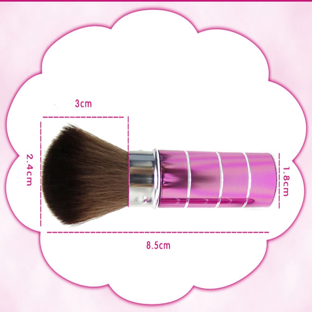 Professional Women Cosmetic Metal Facial Blush Brush