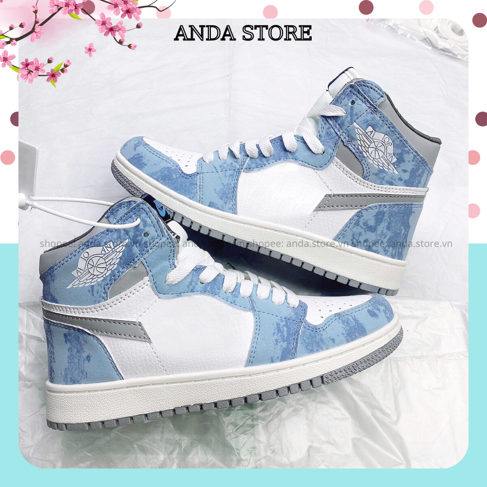 Giày Thể Thao Nam Nữ, Giày Sneaker Hyper Royal Xanh Loang Màu Mới ANDA_STORE_VN