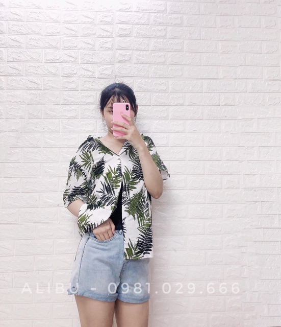 Áo sơ mi đi biển, bộ đồ đôi hoa quả hoạ tiết nam nữ quan ao hawaii Kate Thái - ALIBU | BigBuy360 - bigbuy360.vn