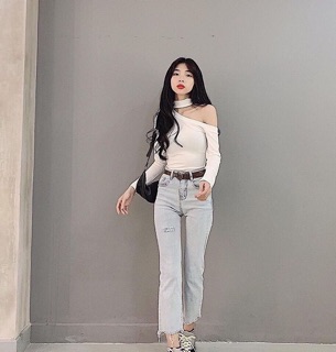 [Kèm ảnh thật] Áo choker lệch vai