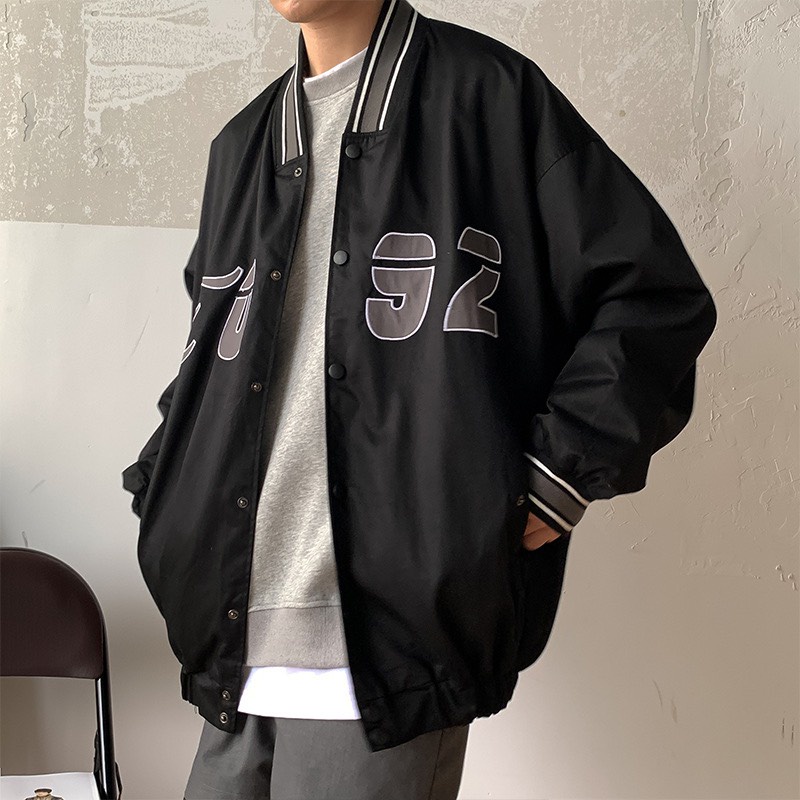 Áo khoác bomber chất dù form rộng L0-92  thời trang nam nữ unisex phong cách Hàn quốc