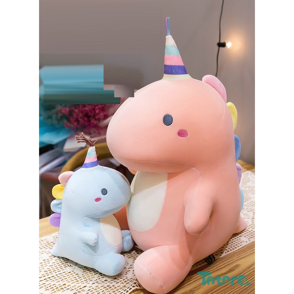 Thú bông Gấu bông Khủng Long bụng mập sắc màu