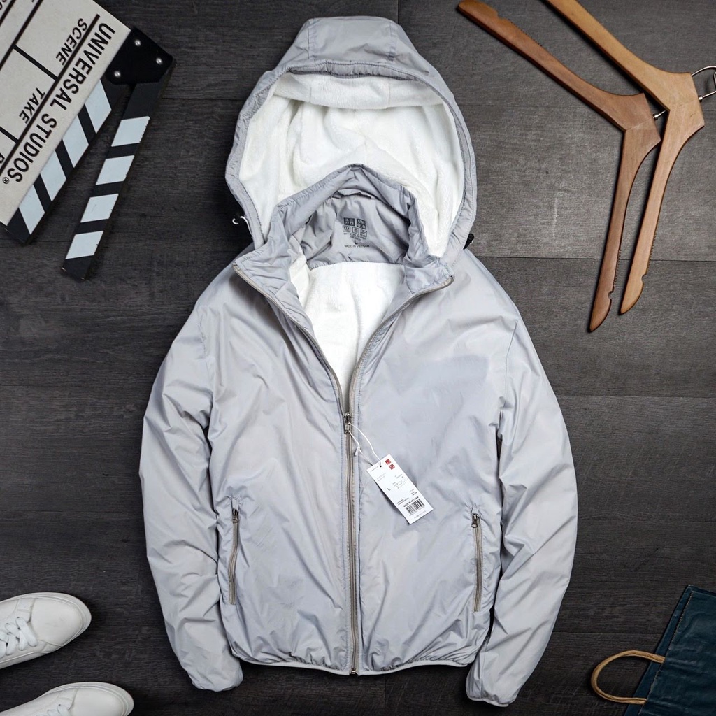 Áo Gió Uni Lót Lông Cừu Siêu Ấm Chống Nước 100%