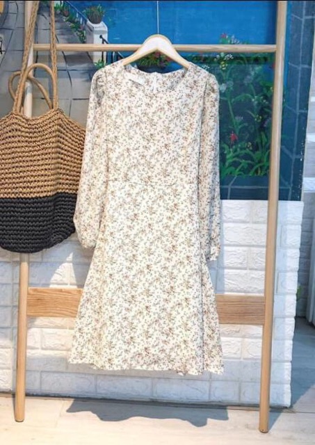 váy hoa nhí dài tay {ảnh thật + video}