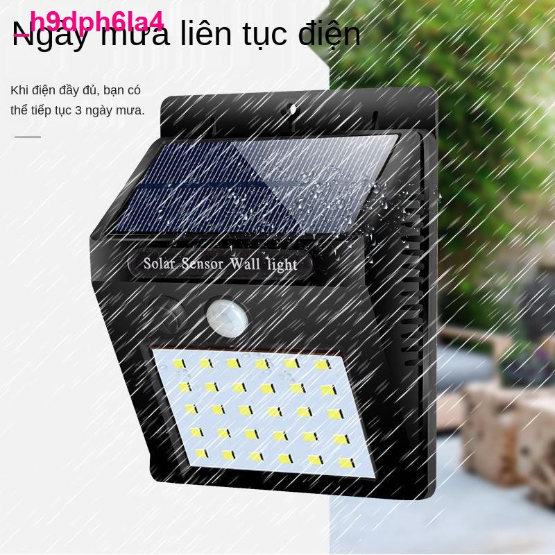 đèn led mặt trờiĐèn năng lượng mặt trời siêu sáng chống thấm sân vườn hộ gia đình ngoài cảm ứng cơ thể người điện