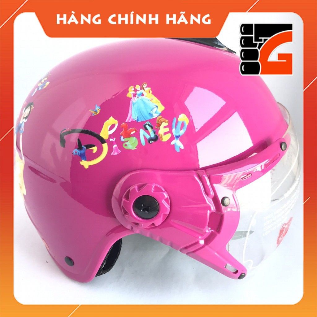 [Global Store] [GIÁ HỦY DIỆT] Nón bảo hiểm trẻ em nửa đầu có kính dành cho bé gái - V&S Helmet - Hồng công chúa