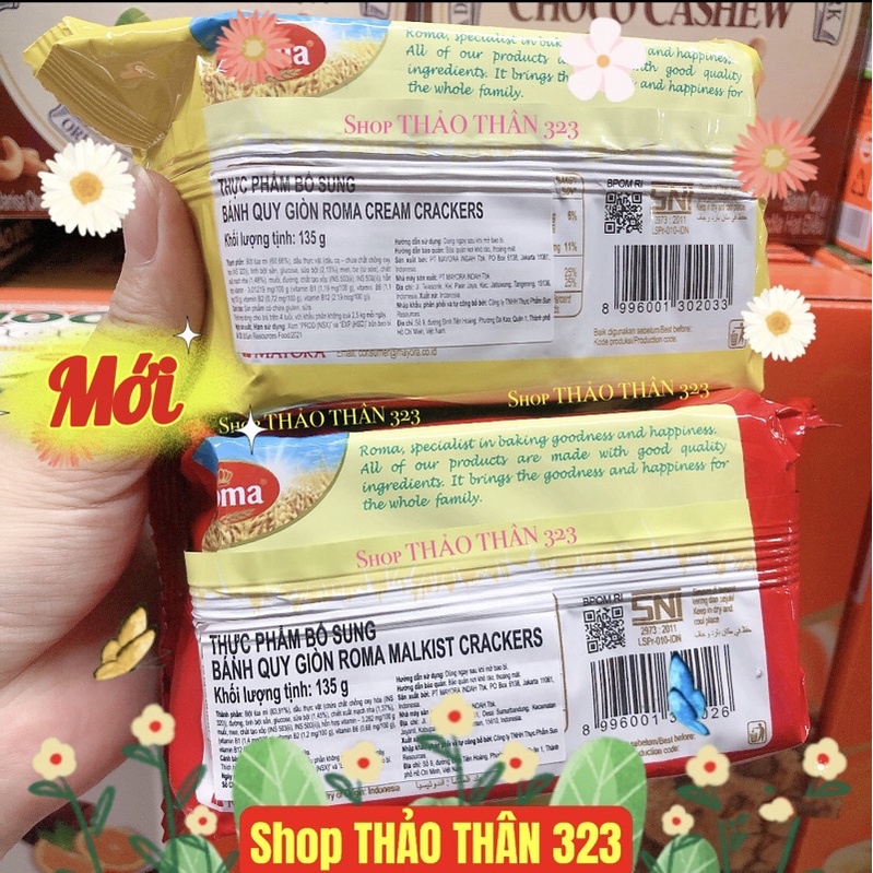 Date T9/2023- BÁNH MALKIST CRACKERS QUY ROMA