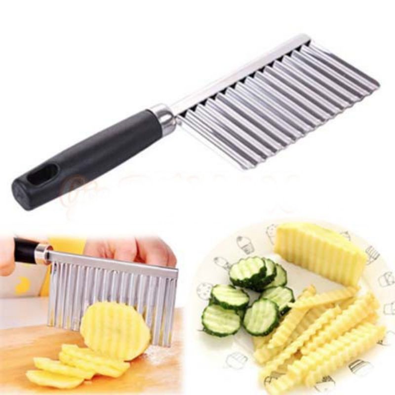 Dao inox Cắt Lượn Sóng Rau Củ Quả