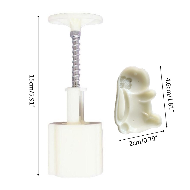 Khuôn Nướng Bánh Trung Thu Hình Thỏ Hoạt Hình DIY