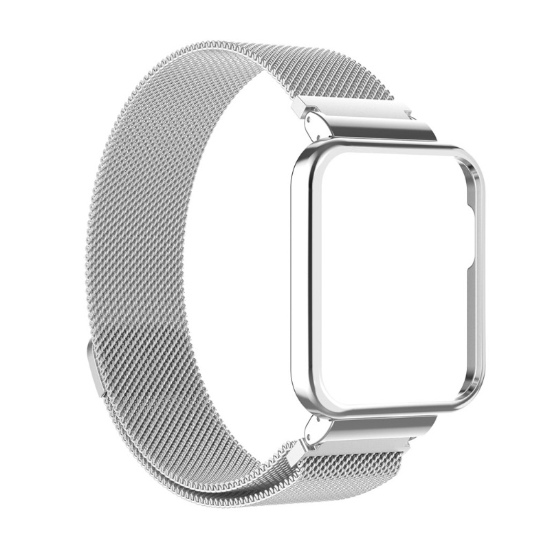 Dây đeo thay thế cho đồng hồ thông minh Xiaomi Mi Watch Lite/Redmi 1 kèm vỏ bọc bằng thép không gỉ