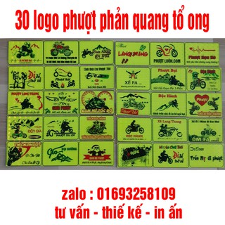 30 logo phượt các nhóm phượt tem phản quang